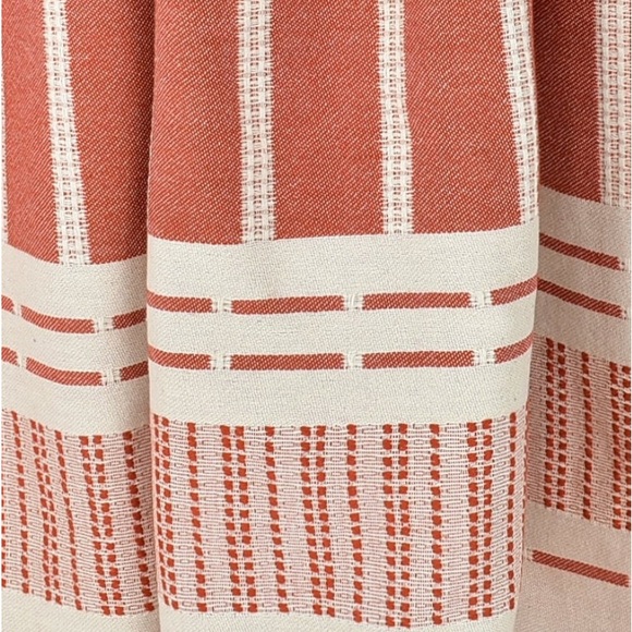 S X S W Desert Red Towel Blanket FLiPSiDE Threads Anthropologie Organic Cotton - Picture 3 of 13